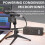 Phantom Power Supply 48V Microphone Amplifier Rechargeable Portable for Condenser Microphones Preamp Record Studio 1
