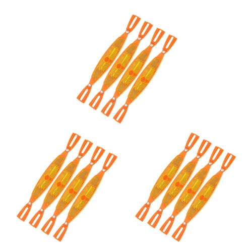 12Pièces Réflecteurs Rayons Pliables Orange Visibilité 2