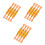 12Pièces Réflecteurs Rayons Pliables Orange Visibilité 4