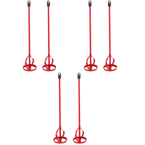 6Pièces Râpes Mélangeuses Rouges Pour Peinture, 2