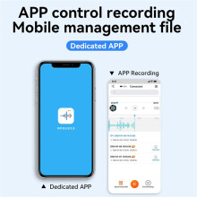 AI Voice Recorder Translation Device Transcription Summary BT5.0  Recorder Noise Reduction 8GB for Lectures Meeting