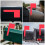 2Pièces Mailbox Rouge Accessoire Résistant 10