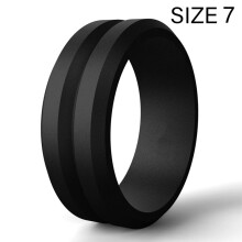 8Mm Populaire 7-14 Taille pour Hommes Femmes Anneaux de Refroidissement en Silicone Anneau de Mariage en Silicone Sports de Plein Air Environnementaux