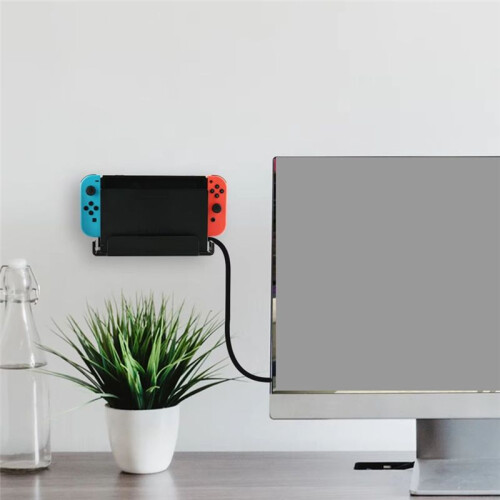 1Pc Wall-Mounted Storage Stand for  Game Consoles & A Storage Rack for   Game Console Accessories B 1