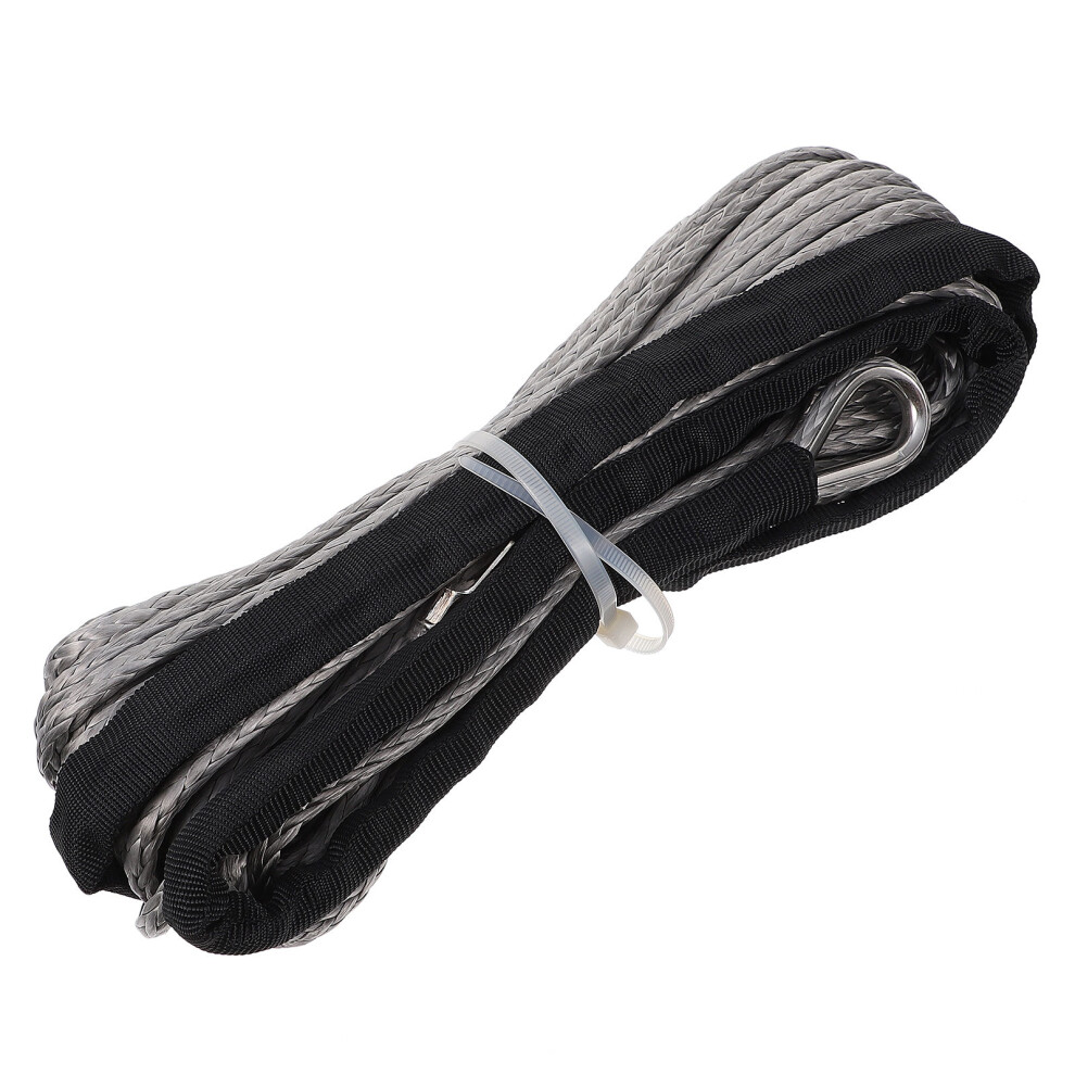 3Pcs High Strength Nylon Tow Rope For Car Trailer Strap With Hook Grey 3682258983686