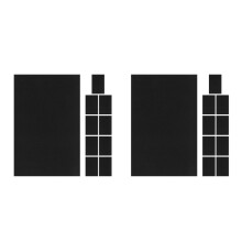 20Pcs Black Sand Paper for Art Projects Painting Drawing and Graffiti