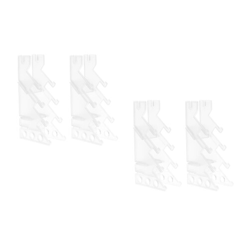 4Pcs Plastic Finger Skateboard Holder Clear Portable Display Organizer