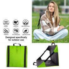 Chaise de Camping avec Dossier, Siège de Pique-Nique Portable, Siège D'Extérieur Rembourré avec Sangles Réglables pour Parc de Camping