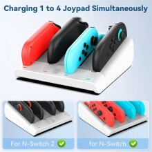 8in One Charging Dock for N- / and- 2 Dual-Direction Magnetic Fast Controller Charger Station Stand