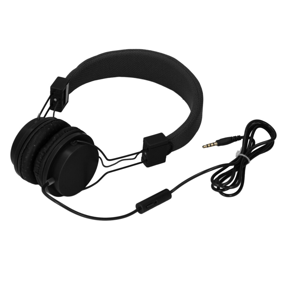 Wired Stereo Headset With Mic, 3.5Mm, 40Mm Speakers, Black 4911386285744