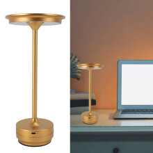Lampada da tavolo LED senza fili dorata 2000mAh 13x28cm