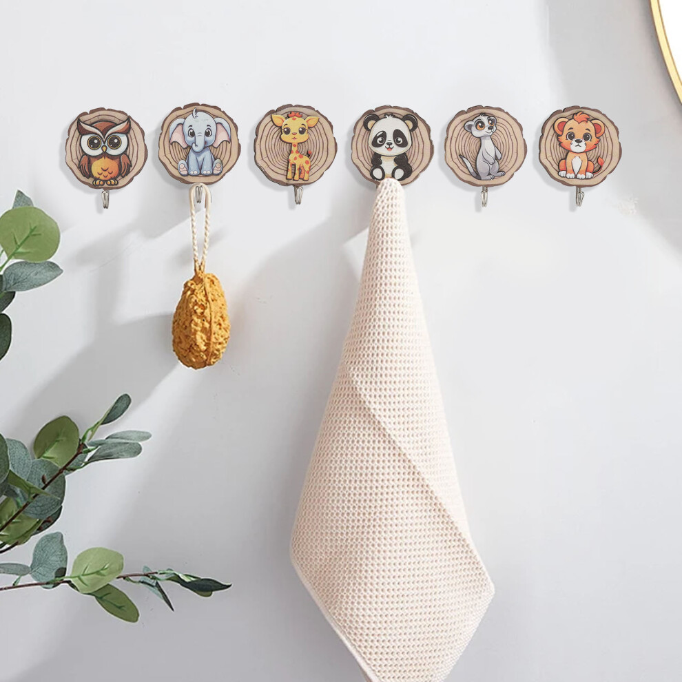 Self Adhesive Wooden Coat Hooks