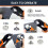 Snap Fastener Kit Adjustable Pliers for Snap Buttons,Snap Fastener Tool Kit with Snap Button Set for Boat Covers,CanvasA 4