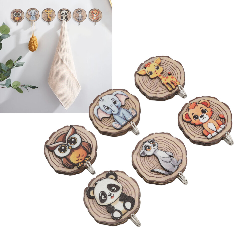 Self Adhesive Wooden Coat Hooks