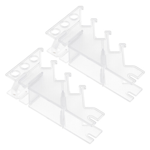 4Pcs Plastic Finger Skateboard Holder Clear Portable Display Organizer 1