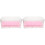 2Pièces Bac À Litière Chat Portable Rose Anti-Éclaboussures 1