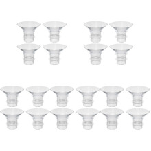 20Pcs Reusable Transparent Silicone Flange Inserts for Breast Pump Kit