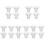 20Pcs Reusable Transparent Silicone Flange Inserts for Breast Pump Kit 1