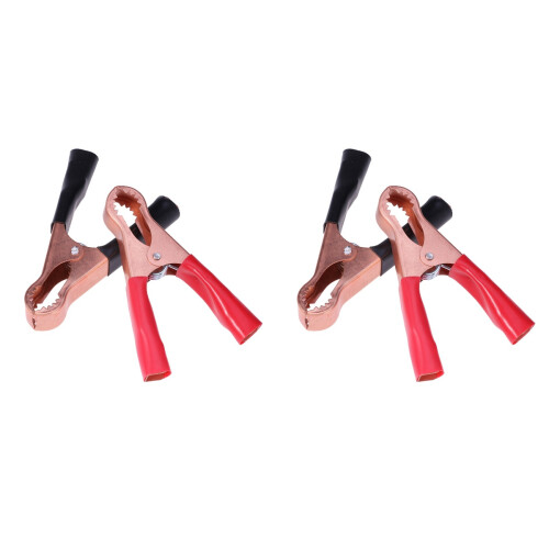 4Pcs Battery Clippers for Circuit Connect Use Assorted Color Durable