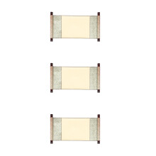 3Pièces Rouleaux À Peindre Chinois Multiusage En Papier Bois