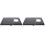 2Pcs Portable Folding Table Mini Camping Table Black Steel Outdoor Use 1