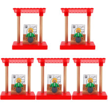 5Ensembles Station Railway Bois Jouet DIY Pour Enfants