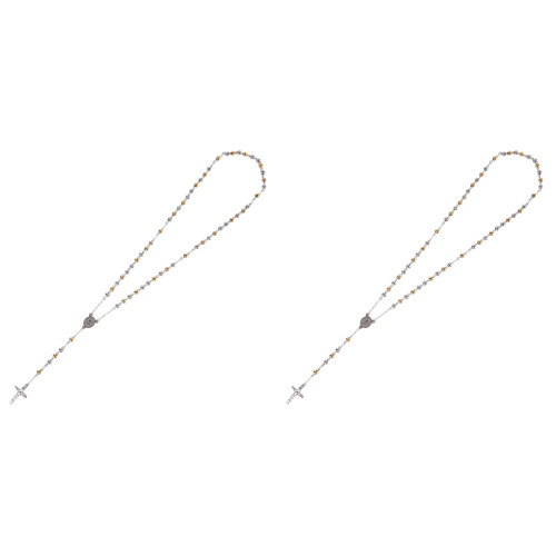 2Pièces Beads Chapelet Acier Vintage