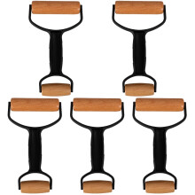 5Pcs Durable Wood Plastic Rolling Pin Dual Ends Pastry Baking Tool