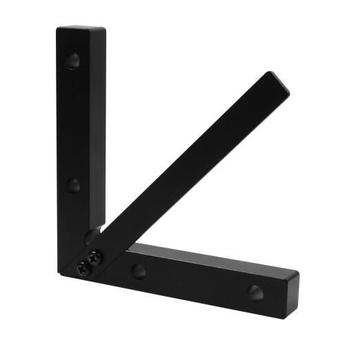 2Pièces D'angle En Aluminium Noir Outil Traçage Menuiserie 1