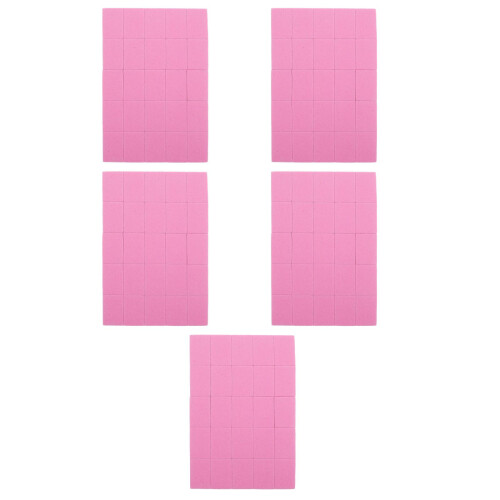 250Pcs Portable Pink Nail File and Buffer Tools for Professional Use