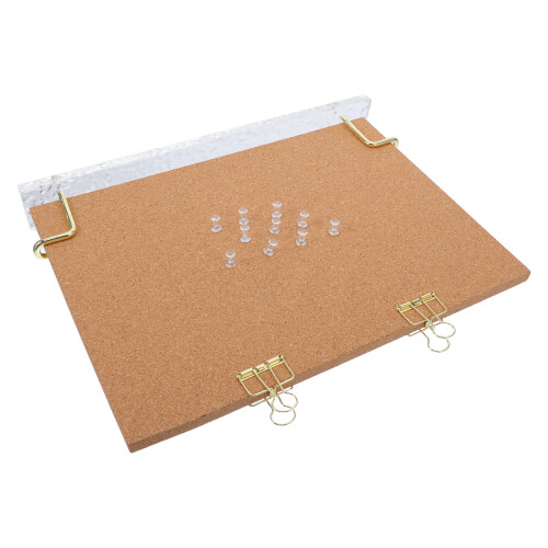 4Sets Multi-Color Cork Notice Board - Wood Frame Standing Memo Display 2