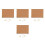 4Sets Multi-Color Cork Notice Board - Wood Frame Standing Memo Display 4