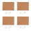 4Sets Multi-Color Cork Notice Board - Wood Frame Standing Memo Display 6
