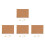 4Sets Multi-Color Cork Notice Board - Wood Frame Standing Memo Display 9
