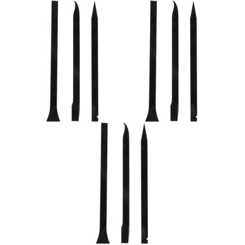 9Pcs Black Plastic Double-End Crowbars for Phone Laptop Repair Tools 2
