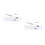 2Sets Ergonomic Gaming Keyboard Mouse White Rgb Backlit Waterproof 9