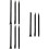 9Pcs Black Plastic Double-End Crowbars for Phone Laptop Repair Tools 7