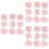 3Pcs Pink Crystal Stone Collection Decorative Ornaments for Tables 7