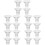 20Pcs Reusable Transparent Silicone Flange Inserts for Breast Pump Kit 7