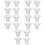 20Pcs Reusable Transparent Silicone Flange Inserts for Breast Pump Kit 8