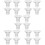 20Pcs Reusable Transparent Silicone Flange Inserts for Breast Pump Kit 9