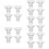 20Pcs Reusable Transparent Silicone Flange Inserts for Breast Pump Kit 11