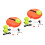 2Sets Portable Orange Tennis Training Tool with Base for Self Practice 7