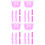 4Ensembles Accessoires Enfant Décor Rose Panier Manchons 5