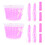 4Ensembles Accessoires Enfant Décor Rose Panier Manchons 9