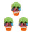 3St Plastic Schedelmodel Met Kleuren Leerhulpmiddelen 4