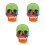 3St Plastic Schedelmodel Met Kleuren Leerhulpmiddelen 5