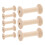 40Pcs Wood Empty Bobbins for Embroidery and Wire Weaving DIY Projects 2