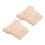 4Pcs Rustic Light Yellow Wood Corbels Decorative Brackets for Shelves 3