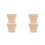 4Pcs Rustic Light Yellow Wood Corbels Decorative Brackets for Shelves 4